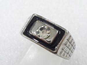 エナメル　クリスタル　指輪(18号)